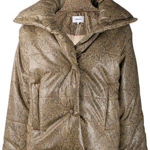 NANUSHKA Snakeskin Puffer Jacket